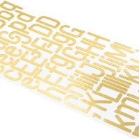12 Pack: Gold Foil Skinny Alphabet Stickers by Recollections™