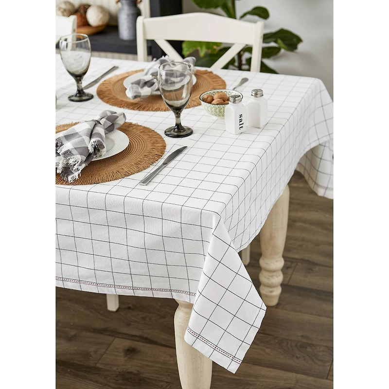 Kitchen Windowpane Tablecloth 60" x 104"
