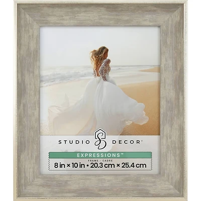 Expressions™ Metallic Edge Champagne Woodgrain Frame by Studio Décor®
