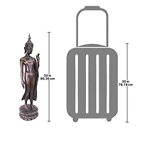 Design Toscano 34" Free from Fear Standing Buddha Statue