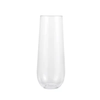 9oz. Clear Plastic Stemless Champagne Flutes by Celebrate It™, 8ct.