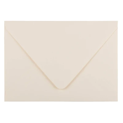 JAM Paper Ivory A7 Invitation Envelopes with Euro Flap, 50ct.