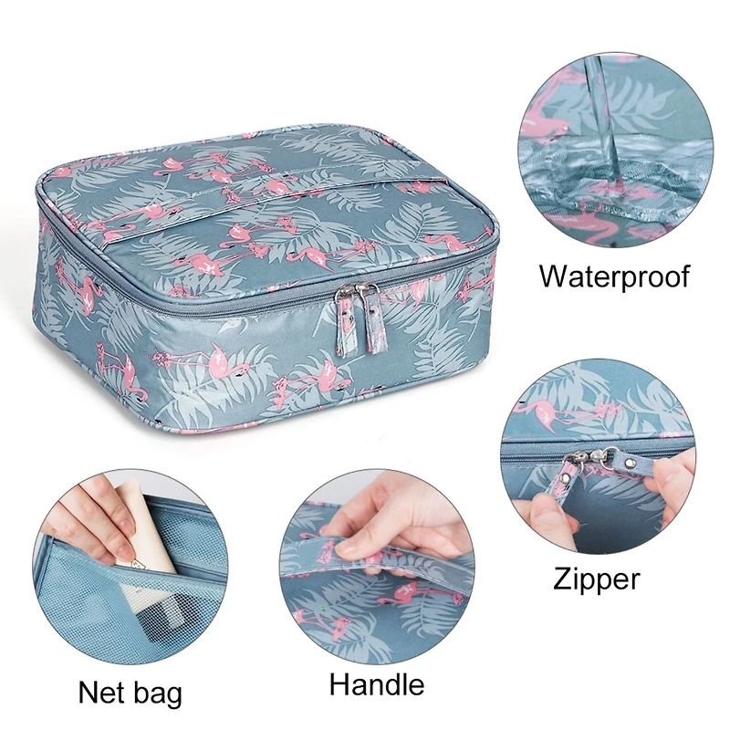 NEX™ Blue Cosmetic Organizer with Adjustable Divider