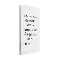 Stupell Industries Woman With All Daughters Loving Family Quote Wall Plaque Art