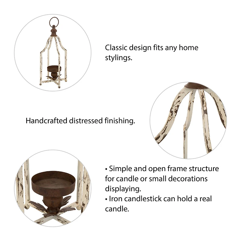 Glitzhome® Small Farmhouse Metal Lantern