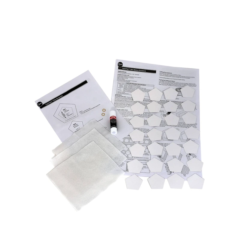 Dritz® FabriFlair 3.375" Brio Sphere Pattern Ornament Kit