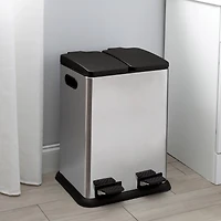 Organize It All Dual Compartment Recycling Bin