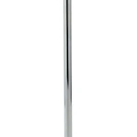 Silver Iron Contemporary Table Lamp, 30" x 13" x 13"