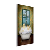 Stupell Industries Ducks Bathing Tub Ocean View Wall Plaque Art