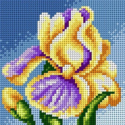 Orchidea Iris Gobelin Canvas For Halfstitch Without Yarn