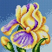 Orchidea Iris Gobelin Canvas For Halfstitch Without Yarn
