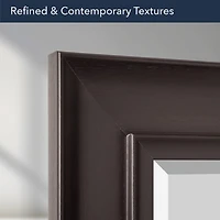 Head West 30" Espresso Framed Wall Vanity Mirror