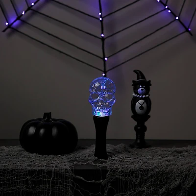 9" LED Transparent Multi-Function Halloween Skull Light