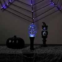 9" LED Transparent Multi-Function Halloween Skull Light