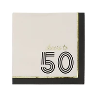 Cheers to 50 Beverage Napkins, 20ct. by Celebrate It™