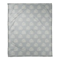 Blooming Bush Coral Fleece Blanket
