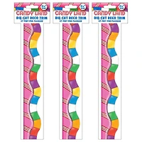 Eureka® Candy Land™ Dimensional Look Extra Wide Die Cut Deco Trim®, 111ft.