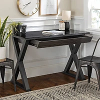 Walker Edison 48" Black Modern Wood Computer Desk