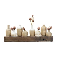 Hello Honey® Stoneware Vases with Gold Pattern Set