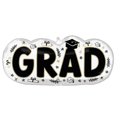 SuperShape® 30" Grad Sketched Impressions Foil Balloon