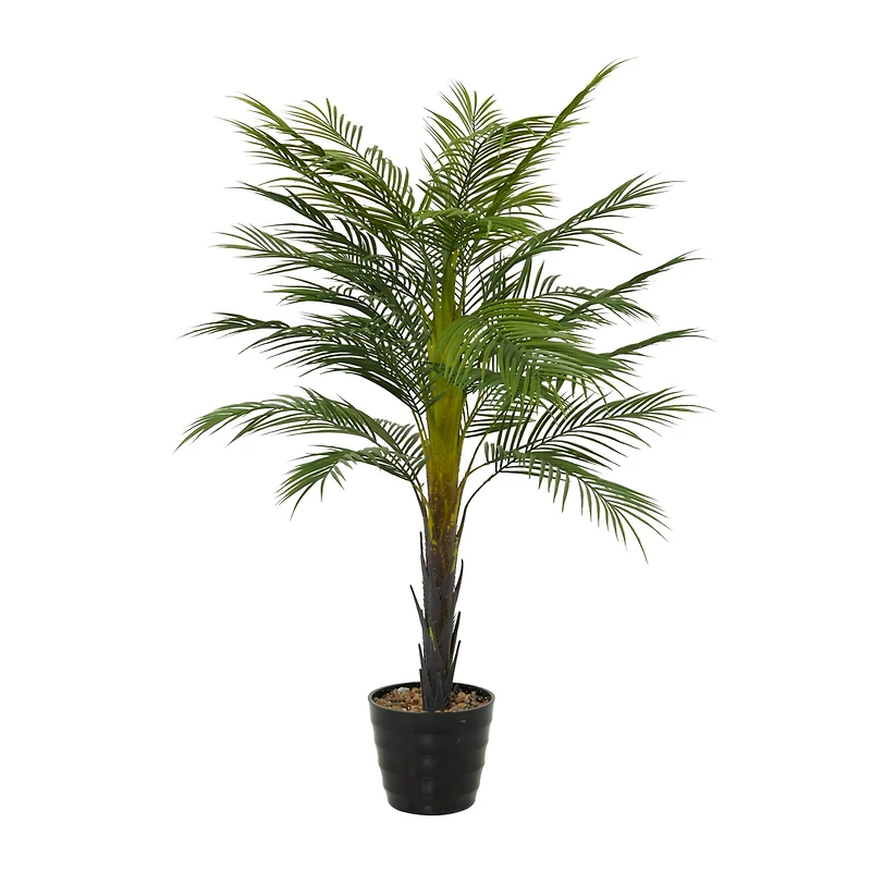 43" Green PVC Contemporary Potted Artificial Tree