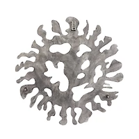 Set of 3 Silver Aluminum Modern Wall Decor, 25" x 25" x 25"