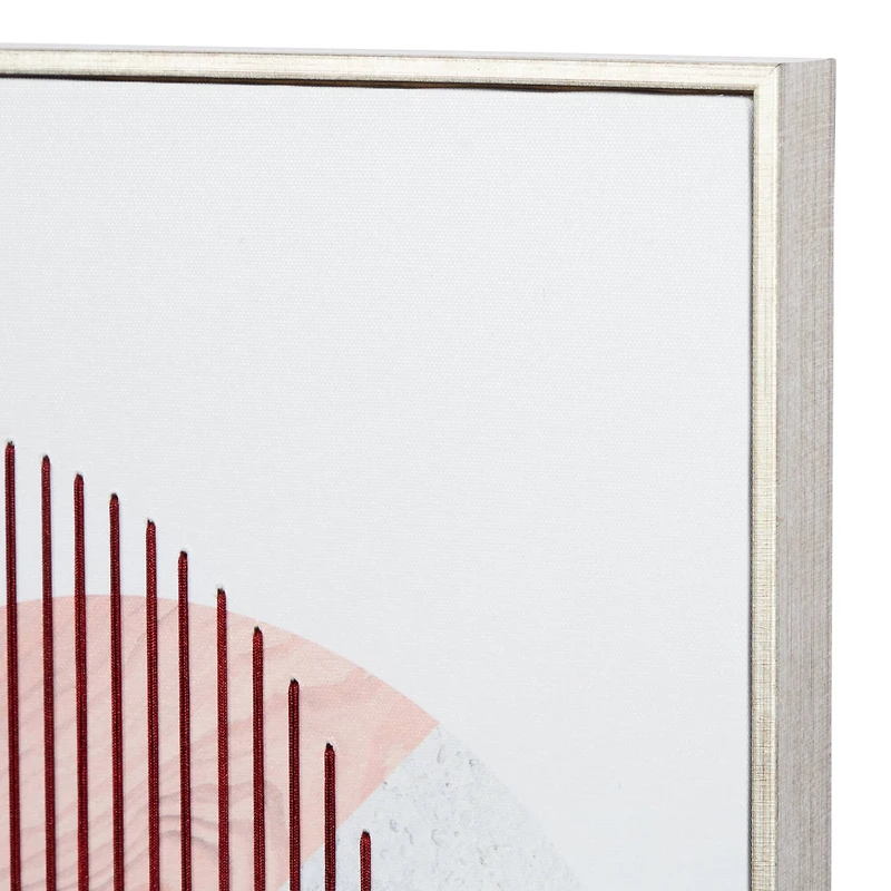 The Novogratz Set of 2 White Wood Contemporary Wall Art 20", 32"