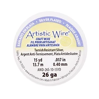 8 Pack: Artistic Wire® Silver Plated 26 Gauge