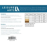 Leisure Arts® Bread & Wheat Cloth Cover Stamped Cross Stitch & Embroidery Kit