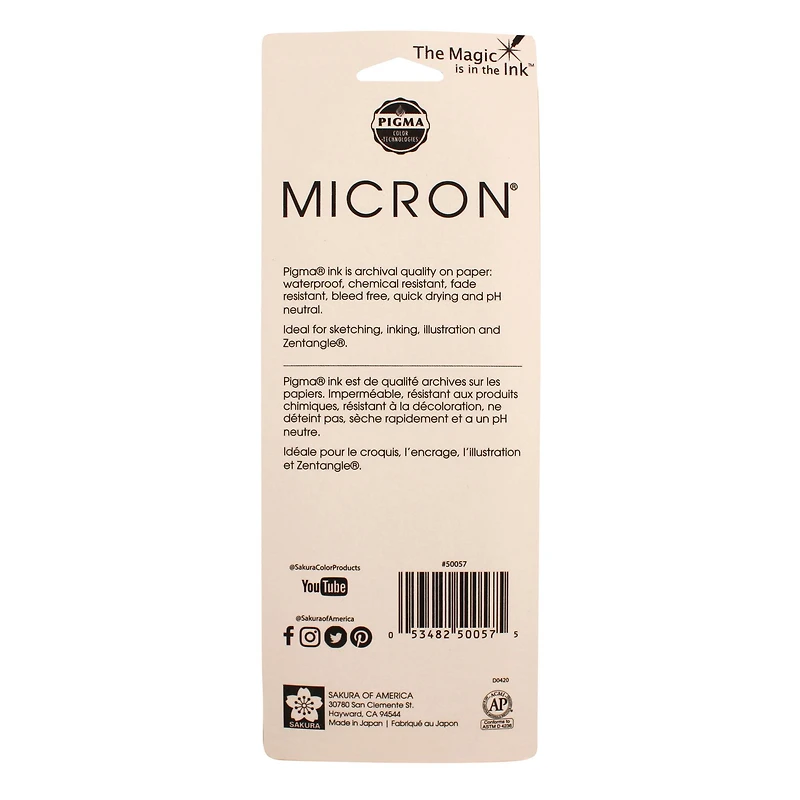 Pigma® Micron™ Black Pen Set