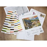 Luca-S Log Cabin Counted Cross Stitch Kit