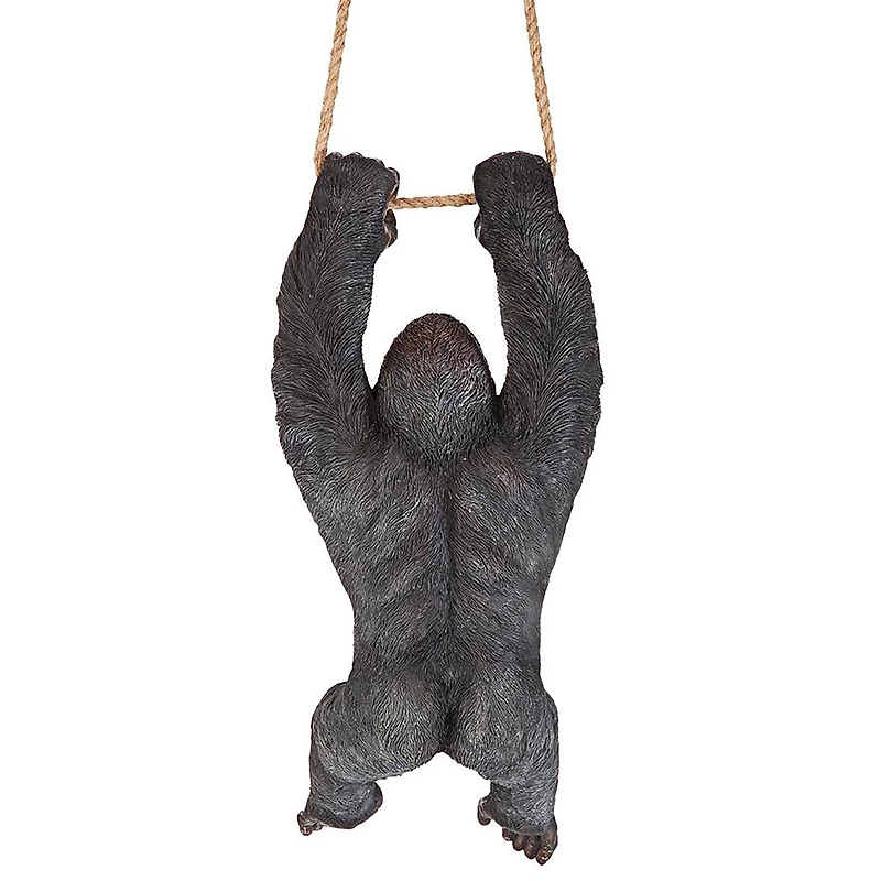 Design Toscano 24" Swinging Great Ape Jungle Monster Hanging Gorilla Sculpture