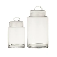 Hello Honey® 13" Clear Glass Container with Lid