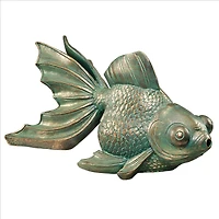 Design Toscano Butterfly Asian Koi Piped Spitter Statue