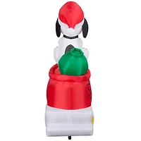 5ft. Airblown® Inflatable Snoopy in Dog Bowl Sleigh with Woodstocks