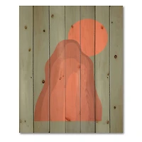 Designart - Pink Sunset Mountain Landscape