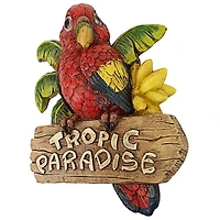 Design Toscano 10" Tropic Parrot Paradise Wall Sculpture