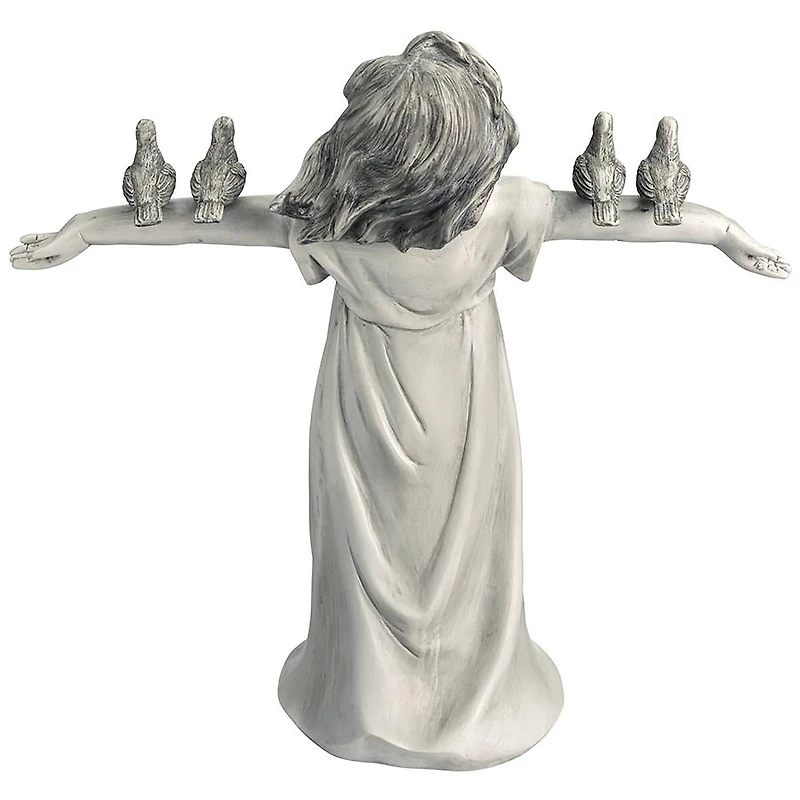 Design Toscano 12" Basking in God's Glory Little Girl Statue