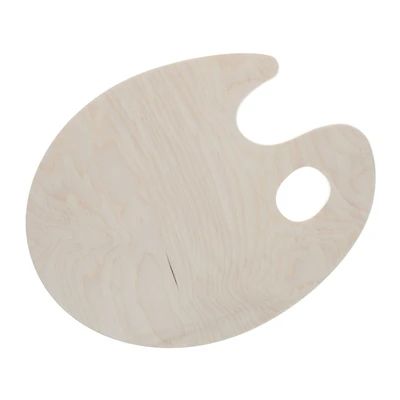 Good Wood by Leisure Arts 14" Birchwood Painter's Palette
