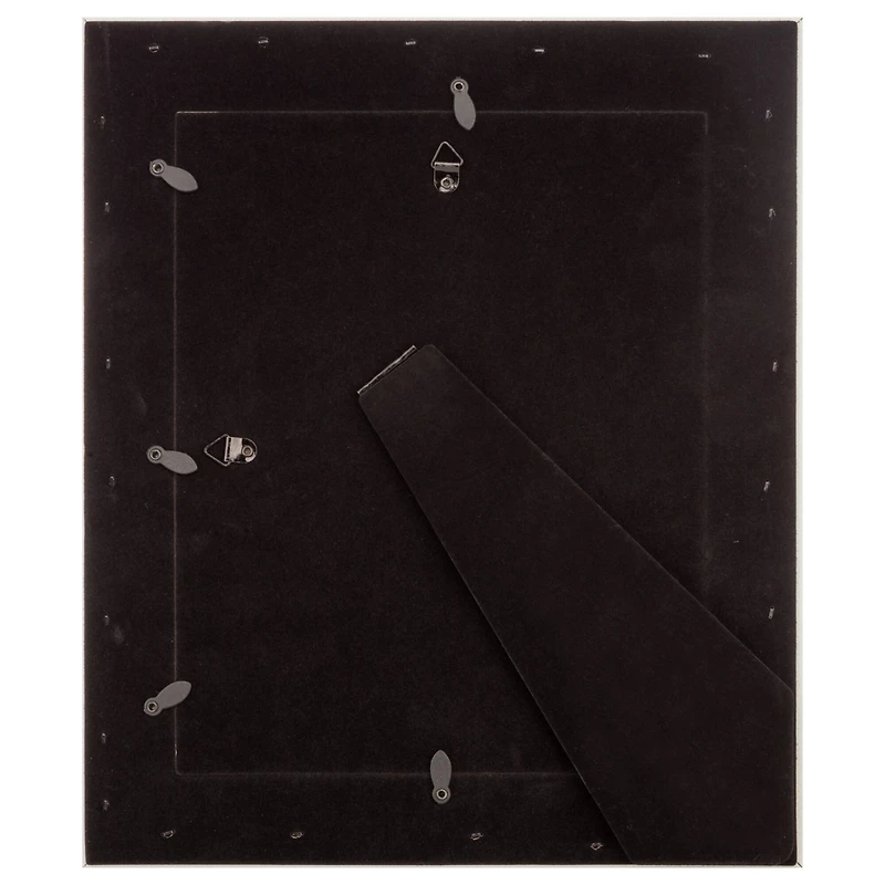 Expressions™ 8" x 10" Faux Wood with Silver Inner Frame by Studio Décor®