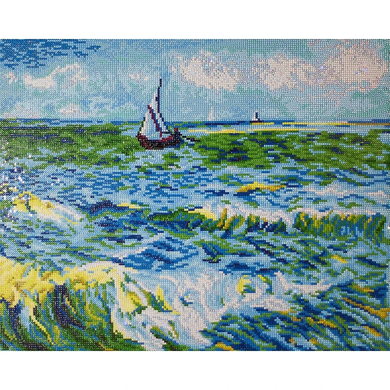 Diamond Dotz® Advanced Seascape at Saint Maries (Van Gogh) Diamond Painting Kit