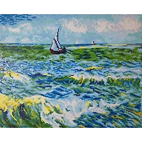 Diamond Dotz® Advanced Seascape at Saint Maries (Van Gogh) Diamond Painting Kit