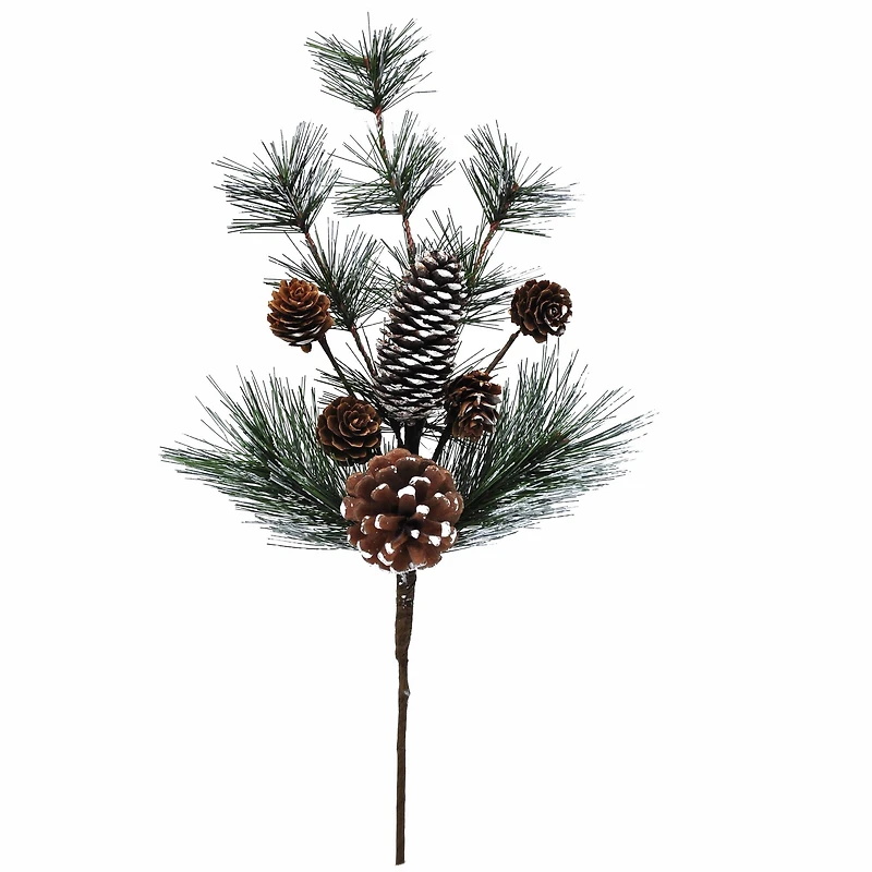 16" Snowy Pine & Pinecone Pick by Ashland®