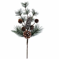 16" Snowy Pine & Pinecone Pick by Ashland®