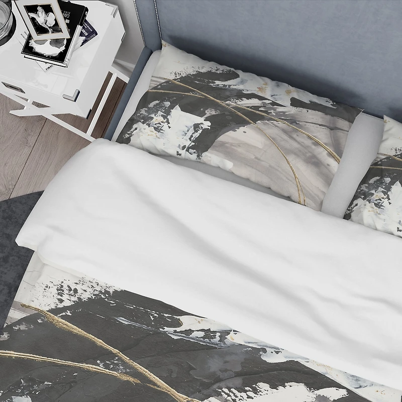 Designart 'Glam Painted Arcs I' Glam Bedding Set