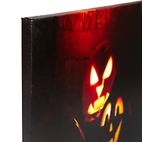 LED Lighted Silly & Spooky Jack-O-Lanterns Halloween Canvas Wall Art