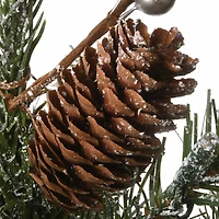 2ft. Pre-Lit Snowy Morgan Spruce Artificial Christmas Tree, Warm White LED Lights