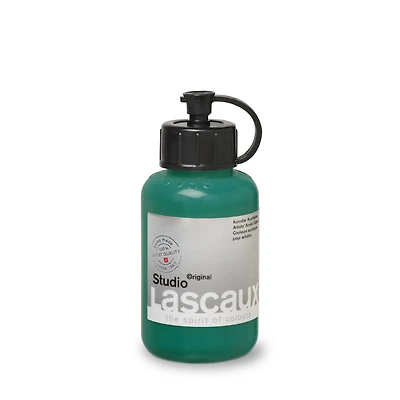 Lascaux Studio Emerald Green Acrylic Bottle, 85mL