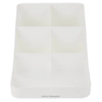 Mind Reader White 7-Compartment Coffee Condiment Storage Organizer