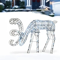 3.5ft. Crystal Bead Deer with LED Lights